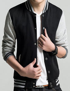 Chaqueta universitaria de béisbol para hombre, con mangas de cuero y bordado de chenilla personalizado. - Product Image 3