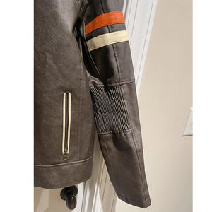 ¡Novedad de 2025! Chaqueta de cuero de motorista para hombre, fabricante al por mayor, chaqueta de moto de cuero de vaca de estilo lujoso para hombre - Product Image 4