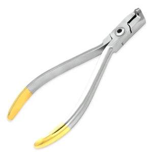 Pince dentaire orthodontique incurvée pour cintrer les fils en acier inoxydable Instrument manuel poignée en or Source d'alimentation dentaire chirurgicale - Product Image 3