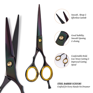 Tijeras de aseo para mascotas 2025 de acero inoxidable de calidad superior respetuosas con el medio ambiente, mango elegante y duradero para limpieza de mascotas - Product Image 6