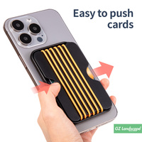 Porte-cartes de téléphone original et innovant impression personnalisée bricolage portefeuille magnétique en bande de silicone pour magsafe