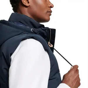 Pantalones de equitación sin mangas azul marino con capucha y cuello alto para hombre, ropa exterior informal de poliéster/nailon, personalizados 2026 - Product Image 3