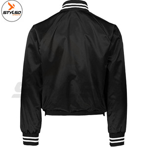 High Quality Custom Men's Satin Varsity Jacket Reversible Breathable <b>Winter</b> Letterman Style Baseball Fabric <b>Decoration</b> - Product Image 2