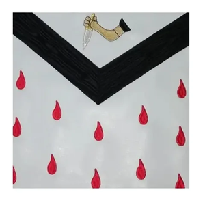 High Quality Design Hand Embroidered Masonic Aprons Wholesale Oem Service Breathable Men Regalia Masonic apron - Product Image 6