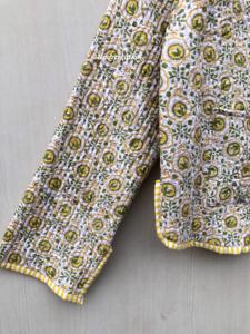 Vestes bohèmes florales matelassées faites à la main, style floral en coton, veste manteau automne hiver, streetwear réversible, cadeau pour elle - Product Image 4