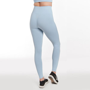 Vente directe d'usine ensemble de yoga pour femmes de haute qualité 2 pièces taille élastique conception respirante écologique Logo avant quantité minimale de commande bas - Product Image 3
