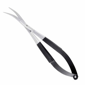 Ciseaux de toilettage en acier inoxydable pour les ongles et les sourcils, ciseaux à ressort avec revêtement noir doré - Product Image 6