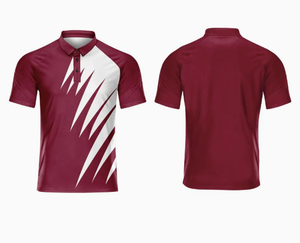 Diseño personalizado para hombre gótico para camisa al por mayor mezcla de algodón Spandex secado rápido manga corta patrón sólido lienzo sublimación - Product Image 1