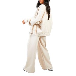 High Quality Breathable Sweat Suit Zip <b>Hoodie</b> Sweatpants Matching Set Custom Unisex Fleece 100% Cotton Heavyweight Tracksuit - Product Image 2