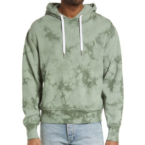 Vente en gros de coton mélangé de base personnalisé Tie Dye sweat à capuche pour hommes 400 Gsm French Terry sweats à capuche surdimensionnés pull sweats à capuche pour hommes - Product Image 1