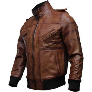 Veste en cuir de moto pour homme grande taille avec logo personnalisé de haute qualité, vente chaude, automne-hiver 2025 - Product Image 6