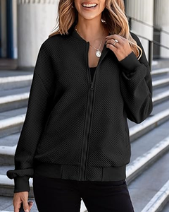 Veste en polaire softshell à double boutonnage décontractée pour homme, en fourrure de mouton, avec sequins, capuche amovible, réversible, coupe-vent bomber - Product Image 3