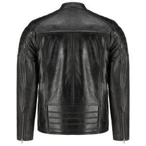Chaqueta de Cuero Casual para Hombre, Prenda de Moda para Exteriores, Hecha de Cuero de Alta Calidad, Chaqueta para Hombre - Product Image 3