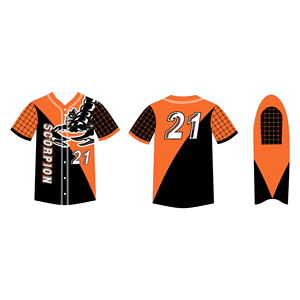 เสื้อเบสบอลซับลิเมตสำหรับผู้ใหญ่กระดุมเต็มเม็ดสำหรับทุกเพศขนาดพิเศษระบายอากาศได้ดีสำหรับผู้เล่นทีมและคลับดีไซน์ตามสั่ง - Product Image 4