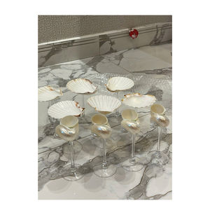 Verres à Martini Shell, verres à vin Seashell les plus vendus du Vietnam: Conch Cup Cuisine Dessert Seashell Goblet, Wedding Shell - Product Image 2