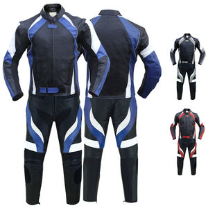 Combinaison de moto personnalisée pour homme en cuir, course, pratique, motard, vente en gros, vêtements pour homme, combinaison de moto, vêtements de course automobile et de moto - Product Image 1