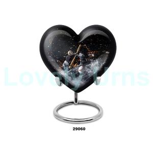 โกศเผาสำหรับเผาเถ้ากระดูกของมนุษย์สำหรับตกแต่งด้วยธีมเบสบอลมีขาตั้งแถมถุงกำมะหยี่ฟรี - Product Image 4