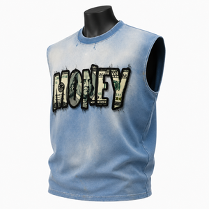 Camiseta sin mangas informal para hombre, estilo urbano, con estampado gráfico, camiseta de verano para hombre - Product Image 3