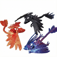 Modèle de dinosaure en plastique imprimé en 3D, Archaeopteryx, dragon volant à plumes, pterosaure, articulations mobiles, simulation, vente en gros