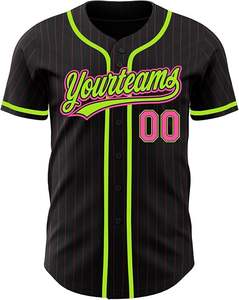 Uniformes de béisbol personalizados de alta calidad con logotipo de número de nombre de diseño transpirable - Product Image 2