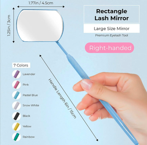 กระจกสำหรับต่อขนตาสีฟ้าทำจากสแตนเลสสตีลแบบถอดได้สำหรับแต่งหน้าและเครื่องมือต่อขนตา - Product Image 3