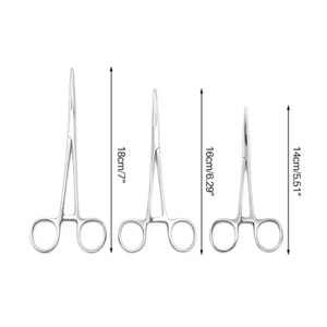 Fórceps hemostáticos profesionales 14/16/18cm soporte de aguja de acero inoxidable fórceps para mosquitos instrumento quirúrgico - Product Image 3