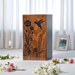 Handmade Rosewood Cremation Urn Personalized Engraved Wooden Funeral Urn <b>Box</b> Memorial <b>Ashes</b> Casket <b>for</b> Human & Pet - Product Image 1