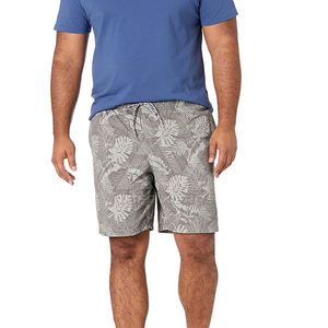 2024 nuevos pantalones cortos informales para hombre de secado rápido cómodos elásticos a media cintura 100% algodón patrón sólido High Street transpirable - Product Image 4