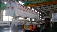 Paquete de Cilindros de Gas GNC de Acero sin Costuras de Gran Capacidad de Segunda Mano para Almacenamiento de N2, He, Aire, Hidrógeno, Uso Industrial de Alta Presión