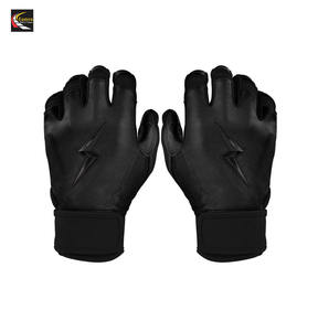 Gants de frappe de baseball professionnels Bruce Bolt de qualité supérieure en cuir fendu antidérapant avec logo et design personnalisés - Product Image 1