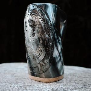 Alliance Craft Tasse à corne de buffle écologique Excellente qualité Fourniture en vrac pour café Agate Bière Tous animaux - Product Image 5