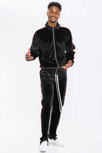 ชุดวอร์มผ้ากำมะหยี่มีฮู้ดสำหรับผู้ชายชุดวอร์มผ้ากำมะหยี่น้ำหนักเบาระบายอากาศได้ดีมีขนาดพิเศษสำหรับฤดูหนาว - Product Image 6