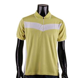 Venta al por mayor 100% algodón de los hombres para Polo camisetas en blanco Slim Fit manga corta deportes Golf camisas cremallera contraste colores de talla grande - Product Image 1