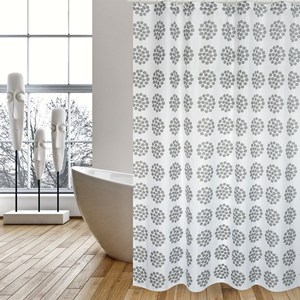 Tenda da doccia in poliestere premium MSV «Begonia» in vari colori 180 x 200 cm - Product Image 2