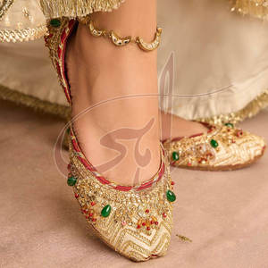 Hot Sale Custom Size Women <b>Khussa</b> Anti-Slippery Genuine Leather Upper Velvet Lining Durable Professional Made All Seasons - Product Image 3