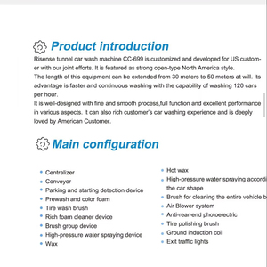 USA Standard GIANT 120ft Tunnel Machine de lavage de <span class=keywords><strong>voiture</strong></span> pour le marché américain CC-699 - Product Image 6