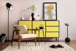 HPL สีเหลืองพรีเมี่ยมสำหรับการใช้ห้องนั่งเล่น7030 - Product Image 2