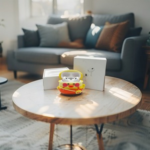 Coque de dessin animé mignon pour AirPods Pro 2nd génération adorable personnage housse de protection avec porte-clés, conception en silicone souple - Product Image 6