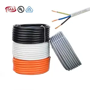 UL VDE SAA Royal Cord Cable flexible 2 3 4 Core Cable de cobre flexible 1,5mm 4mm 6mm Cable flexible de alta