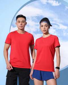 Prix de gros séchage rapide club de tennis hommes et femmes haut polyester et spandex t-shirt accepter la personnalisation t-shirt pour hommes - Product Image 3