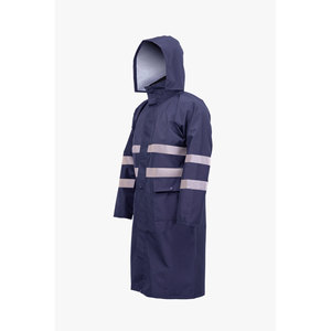 Waterproof Reflective Hooded Windproof <b>Long</b> <b>Raincoat</b> XL Size Lightweight and Durable for Rain Protection - Product Image 4