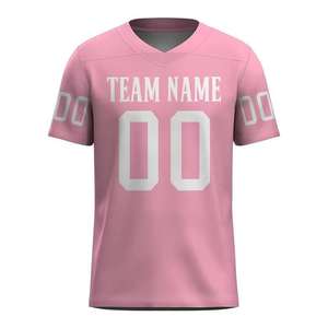 Custom Blue <b>White</b> Gradient American <b>Football</b> Jersey Personalized Team Name Number V Neck Breathable Uniform - Product Image 2