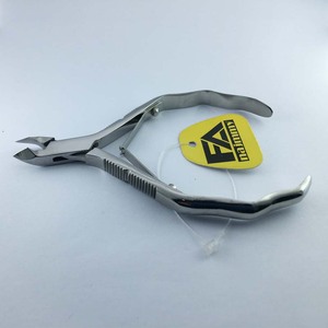 Pince à ongles à cuticules de meilleure qualité Poignée en zigzag Double ressort Finition polonaise Acier inoxydable Produits les plus vendus - Product Image 3