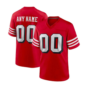 Camiseta de Fútbol Americano Personalizada de Talla Grande, Transpirable, de Poliéster, Impresa por Sublimación, con Mangas Cortas, Servicio OEM - Product Image 1