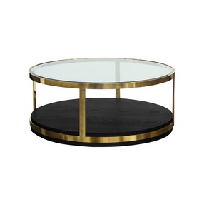 2025 Fancy Metal Brown Color <b>Coffee</b> <b>Table</b> <b>Rectangle</b> Shape Glass Top Attractive Design Restaurant Decor Side <b>Table</b> - Product Image 5