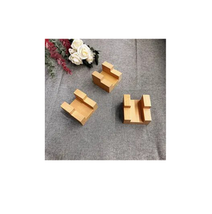 Soporte para comida de Taco de madera antigua Diseño de utensilios de cocina de color marrón Soporte para taco Bastidores de mesa forma cuadrada vendedor caliente - Product Image 5