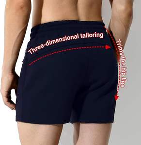 New 2025 Summer Trend Men's Gym Sports Shorts Outdoor Running Fitness Breathable Double <b>Layer</b> Sports Pants - Product Image 2