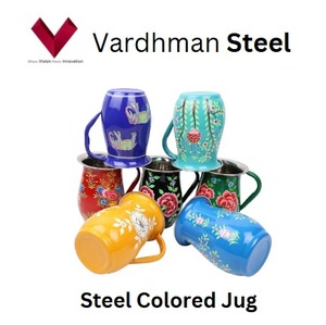 Venta caliente jarra de agua de color de acero inoxidable, vierta con estilo con un toque de color, jarra teñida, jarra pintada, jarra colorida - Product Image 4