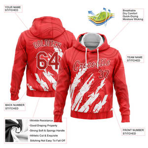 Sweats à capuche à sublimation personnalisés de qualité supérieure-Tissu respirant confortable idéal pour un usage quotidien et les uniformes d'équipe - Product Image 5