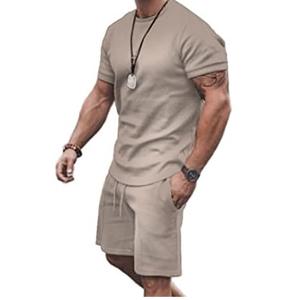 Verde Sólido Cintura Alta Secado Rápido Transpirable Jogging Correr Casual Deportes Activewear 2 Piezas Verano Conjunto Corto Estilo Formal - Product Image 4